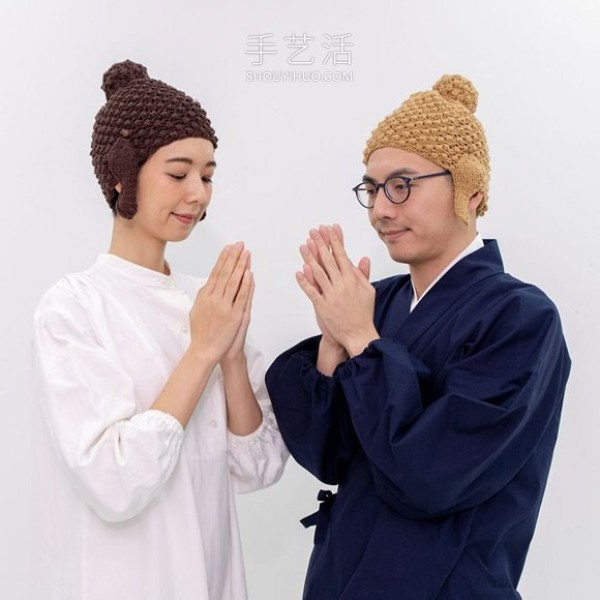 Wear a "Buddha Head Beanie" when the weather is cold! Japans most popular humor accessories