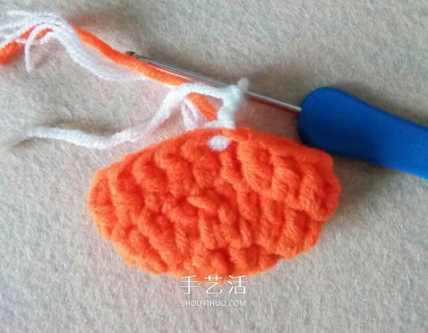 The knitting tutorial of color-blocked baby socks is suitable for babies of several months old