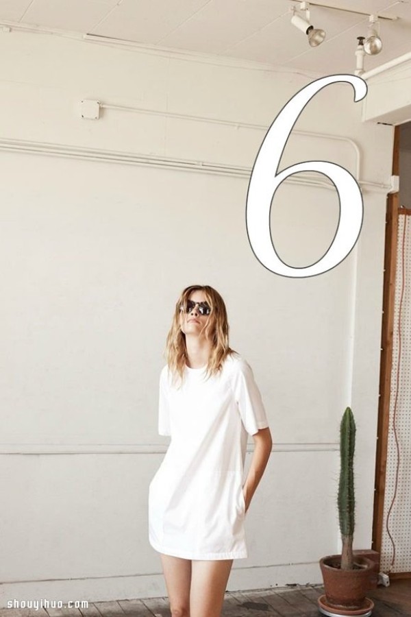 Simple white fashion, six types of white T-shirts for girls to wearTake