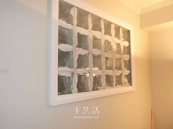 Home glass brick windows DIY method of making windows with glass bricks