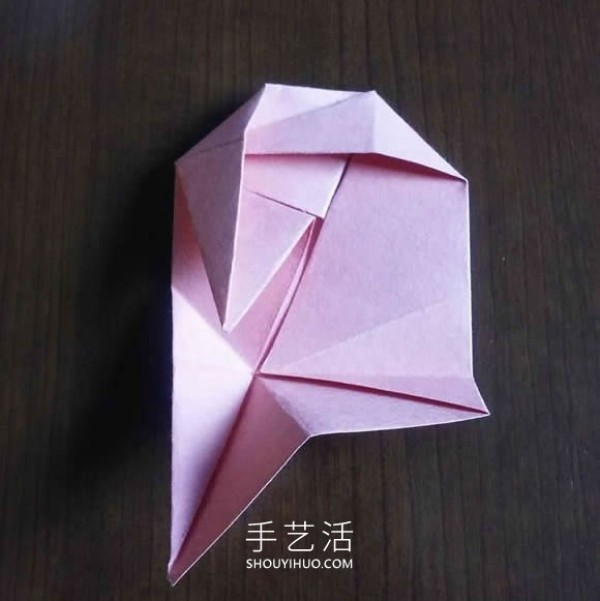 Complex designs can be combined! Simple flat rose origami tutorial