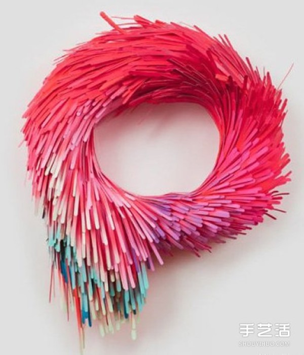 Appreciation of pictures of beautiful and abstract 3D paper sculpture art works