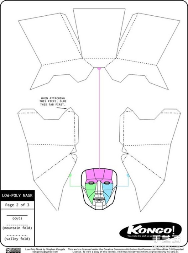 How to make a three-dimensional paper mask and make a cardboard mask for a party