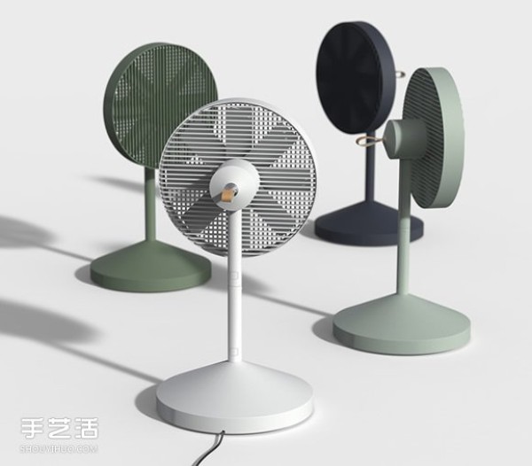 The space-saving creative design of the Conbox electric fan that is easy to take apart and put away