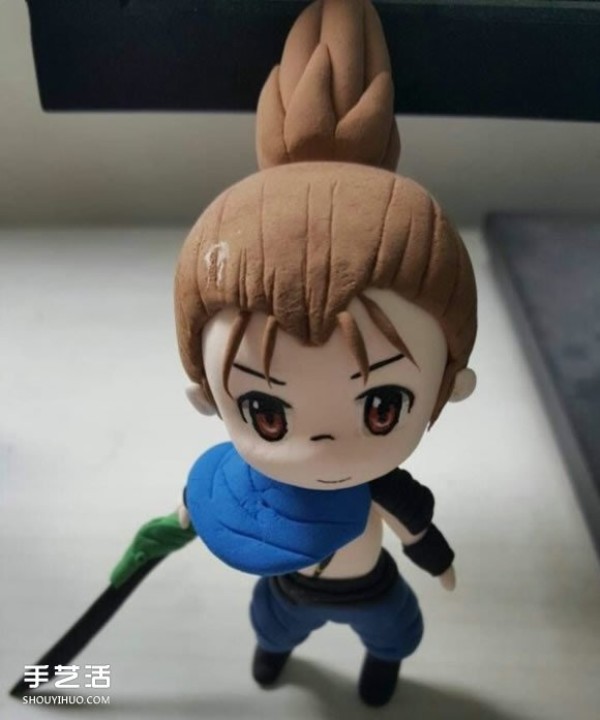 Clay to make League of Legends Yasuo Swordsman Yasuo Doll Clay DIY