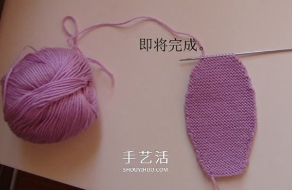 The knitting method of high shoe tube baby shoes and stick knitting baby warm woolen shoes