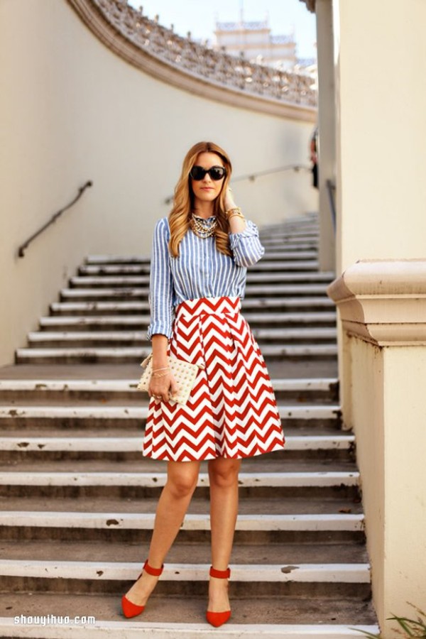 Sunny summer days are matched with striped prints of various colors! 