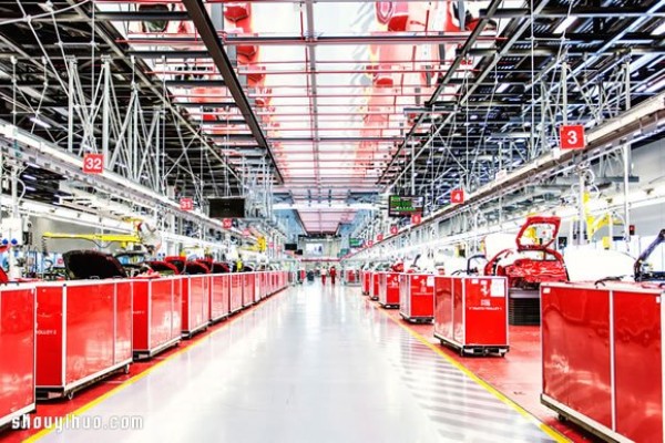 Enter Maranello, Italy and have a peek at the super ecstatic Ferrari factory