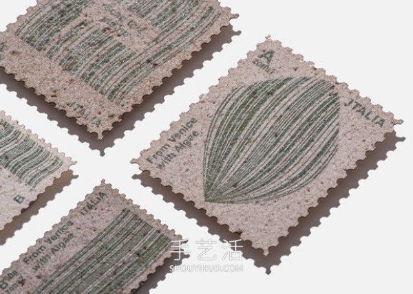 Create environmentally friendly designGood design, stamps made of Venetian water plants! 