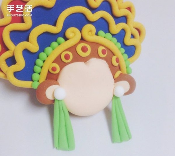 Ultra-light clay Monkey King pendant DIY to make super cute opera style