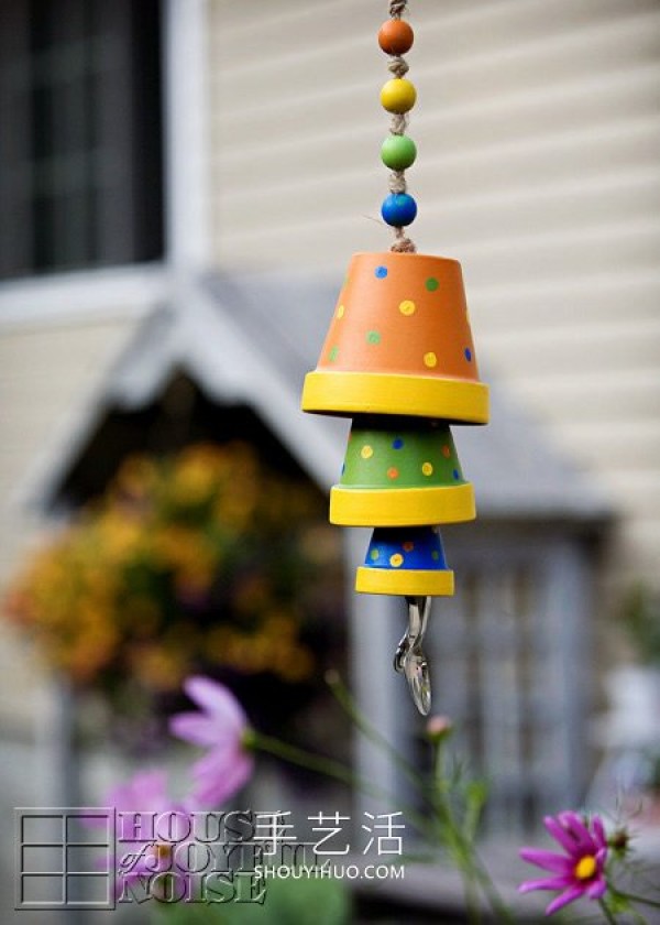 Reuse old waste! Tutorial on homemade creative spring wind chimes