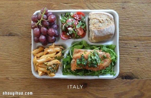 Spread the menu and see how children from various countries eat nutritious lunches! 