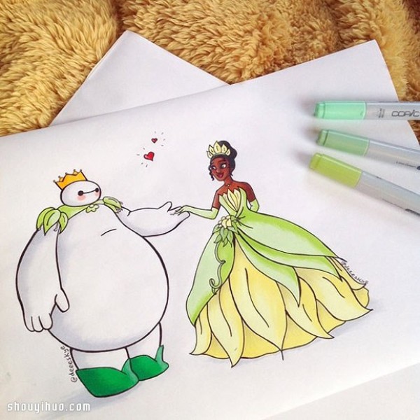 Baymax cosplays into classic Disney characters