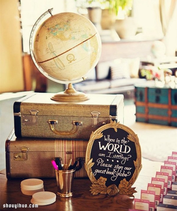 Travel theme wedding decoration inspiration, if you love traveling, you should collect it