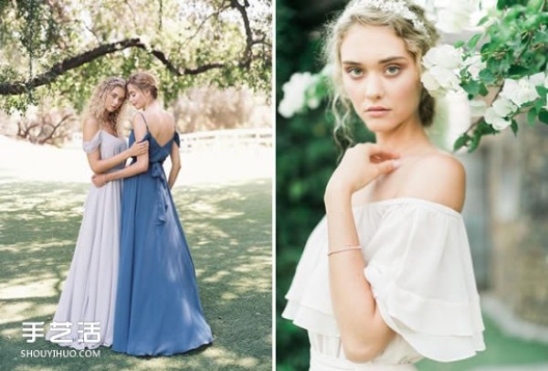 Joanna Augusts beautiful wedding dress and bridesmaid dress can also be full of fairy spirit