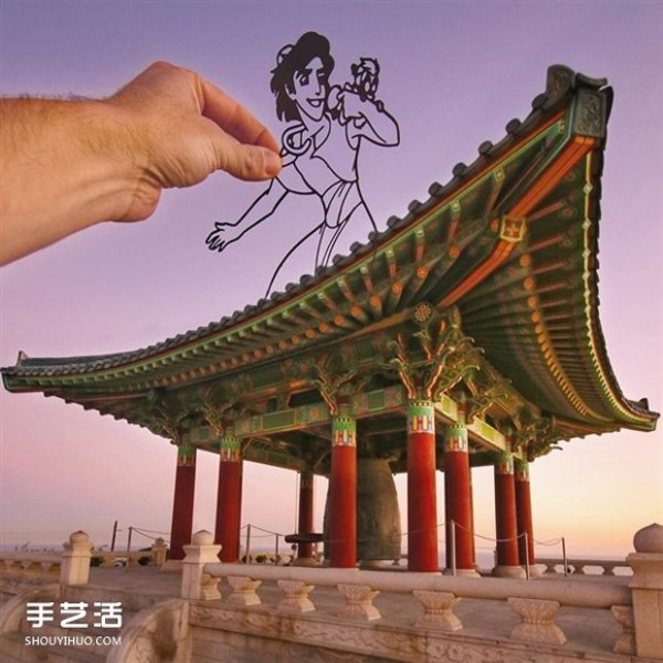 When paper-cut art meets architecture, he destroys landmarks around the world! 