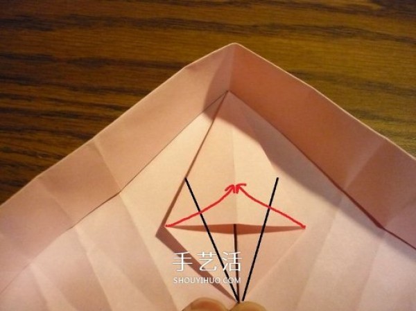 Heart-shaped gift box origami method and how to fold a covered and covered love box with illustrations