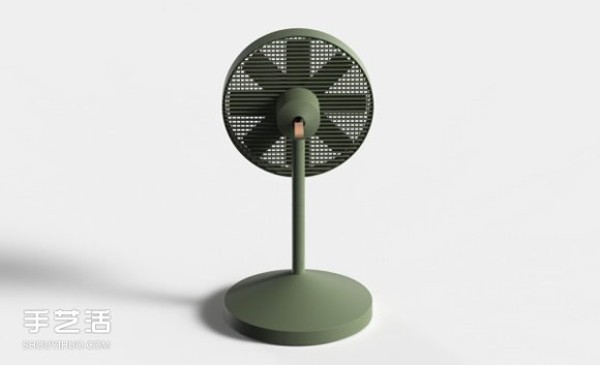 The space-saving creative design of the Conbox electric fan that is easy to take apart and put away