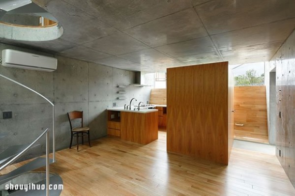 Japanese Screen Ura HouseHome: Wonderful floor recessed overlapping design