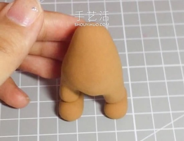 Tutorial on how to make a Douyin celebrity bear by hand using ultra-light clay