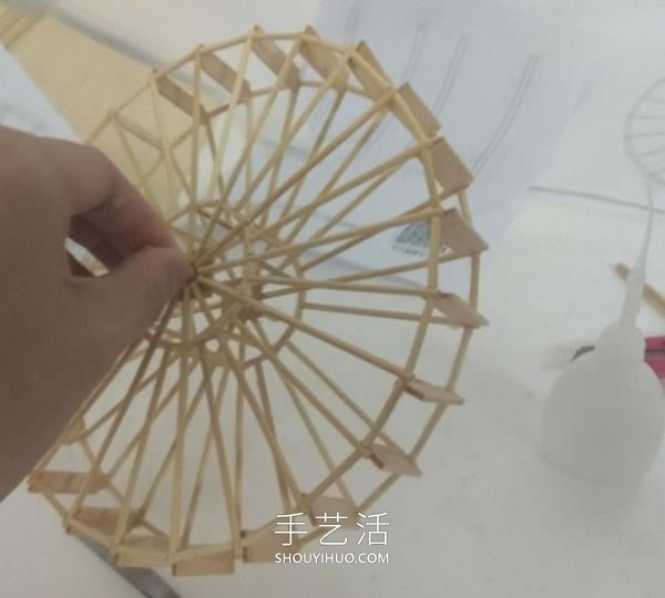 Mini waterwheel model making method with drawings