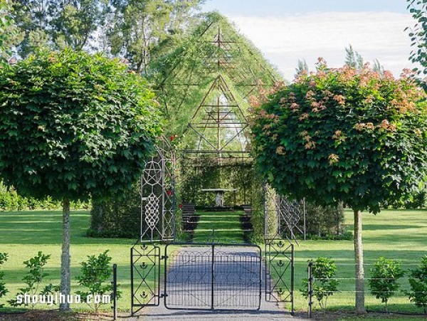 The breathing church, a green secret realm built with trees