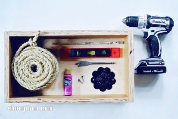 Artistic style storage rack DIY handmade illustrated tutorial