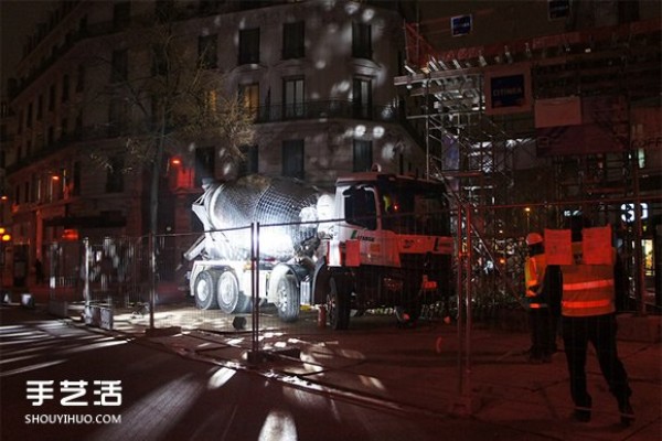 The construction site show is back! Turn a cement tanker truck into an oversized disco ball