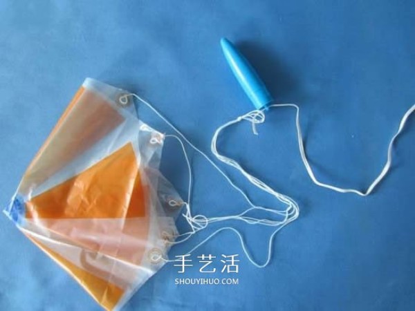 How to make a childrens parachute, a simple parachute toy illustration