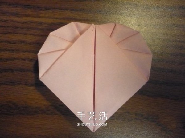 Heart-shaped gift box origami method and how to fold a covered and covered love box with illustrations