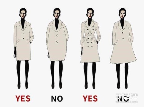 Simple dressing rules illustrated with good proportions will make you look taller and slimmer