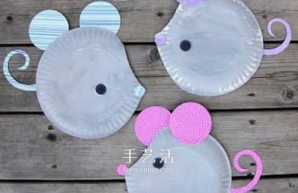 A simple tutorial on how to make a small mouse from a paper plate