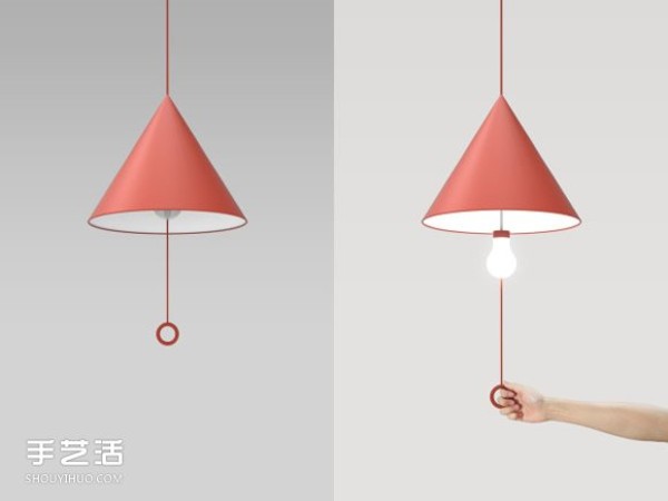 Did I tear the lamp? ! The fake hanging chandelier deliberately designed by the designer