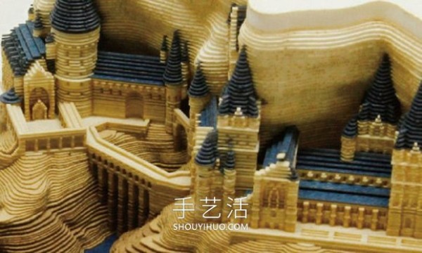 Quick collection for Harry Potter fans! Hogwarts Castle paper sculpture note paper