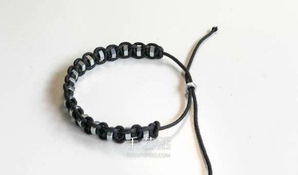 Octagonal nut braided mens bracelet, a Valentines Day gift for your boyfriend