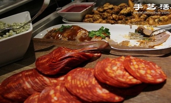 Seafood buffet on Swedish cruise ship