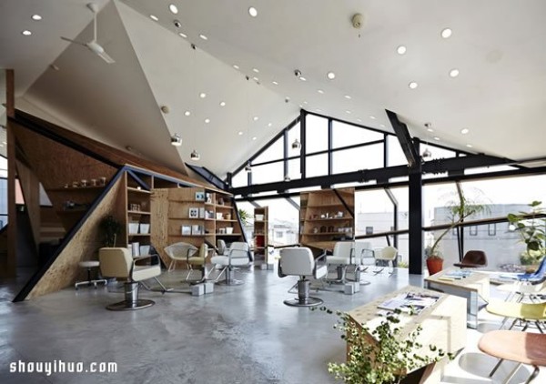 The decoration design of a hair salon full of literary atmosphere in Fukushima Prefecture, Japan