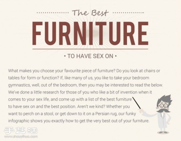 The best furniture for doing "what you love to do" on it