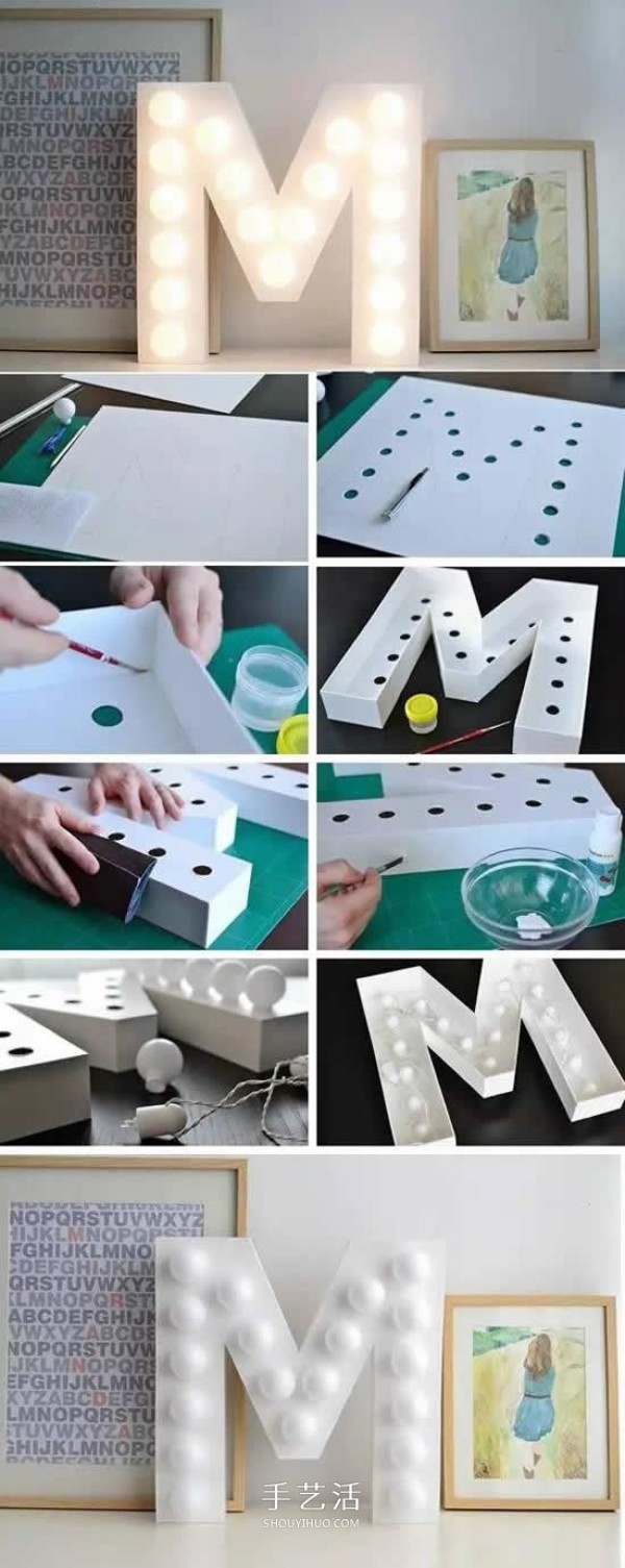 Too many creative DIY productions of letter decorations, save them for later use! 