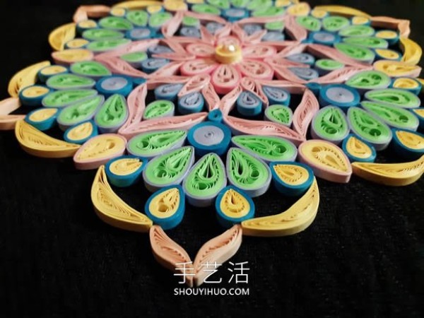 Symbolizes good luck and good luck! Tutorial on making paper mandala flowers