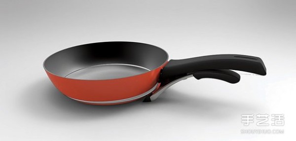 Frying pan + dinner plate two-in-one detachable multi-functional pan design