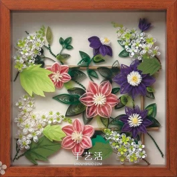 Its so beautiful! A collection of pictures of handmade three-dimensional paper flower works