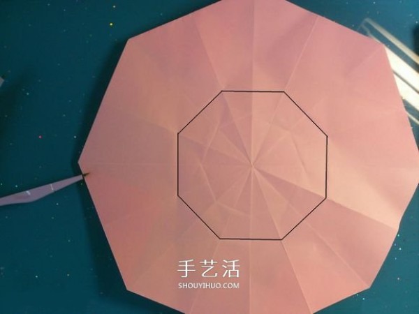 How to fold a 3D origami diamond into a super big one for your girlfriend