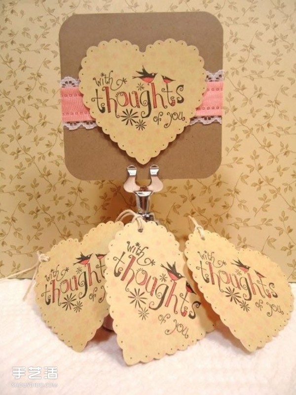 Exquisite gift packaging label picture handmade gift box label DIY