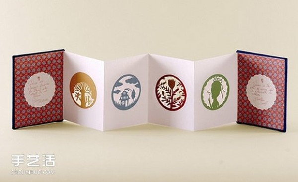 Exquisite handmade notebook works, perfect handicrafts made of hand-painted paper-cutting