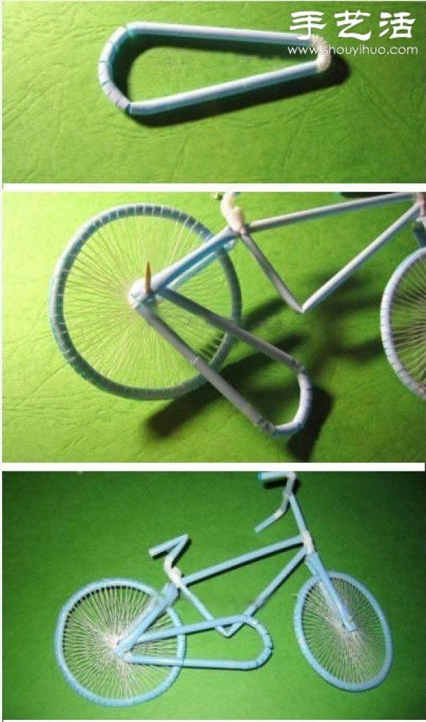 Handmade straw bikes that turn waste into treasures, DIY straw bikes