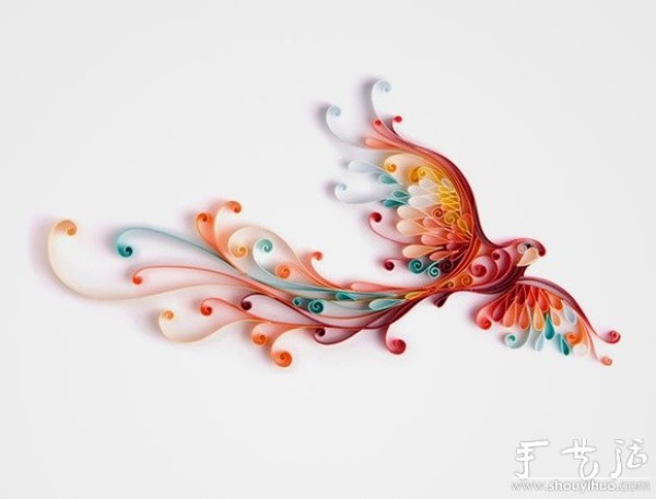 Rolled paper works by Russian artist Yulia Brodskaya