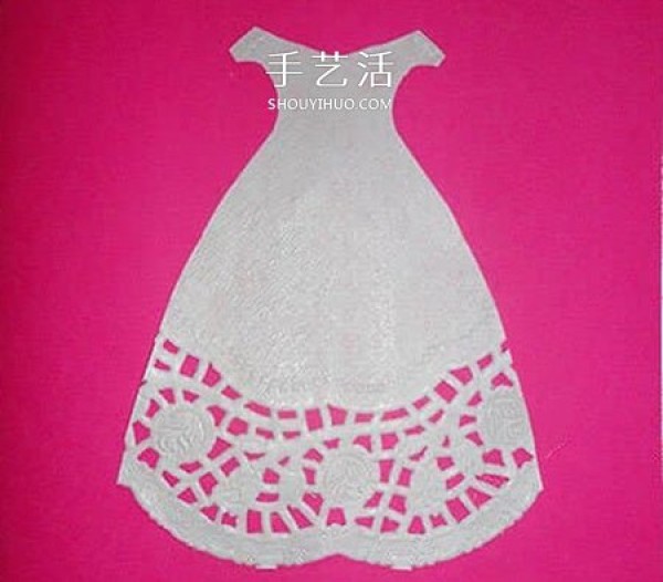 Send your mom a beautiful dress! Lace Cake Paper to Make Mothers Day Cards