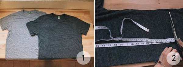 How to DIY an old T-shirt into a fashionable and cool long T-shirt