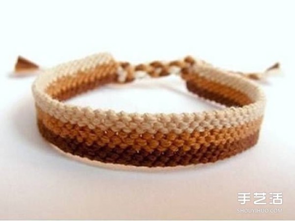 Ten-strand rope braided bracelet illustrates how to braid a mature and stable style bracelet